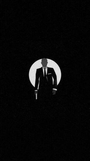 James Bond Silhouette iPhone Wallpaper