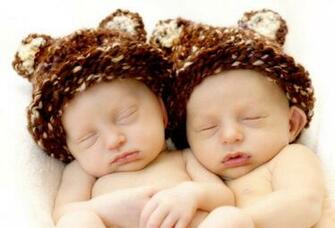 Photos Sweet Nice Twins Babies Wallpaper