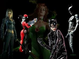 Poison Ivy Catwoman Talia Al Ghul And Harley Quinn Femme Fatales