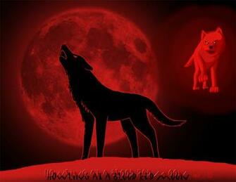 Howling At A Blood Red Moon By Dragonwolface