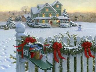 Christmas Street Wallpaper HD