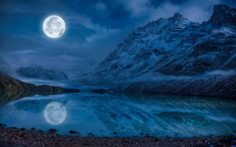 Night Mountain Wallpaper