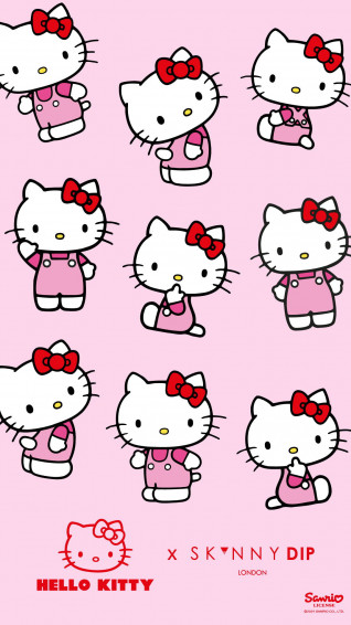 Hello Kitty X Skinnydip Phone Wallpaper