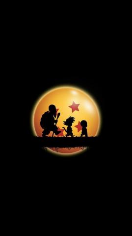 Dragon Ball Z Poster Black Background Wallpaper Phone