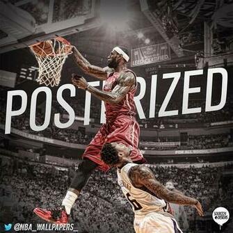 Lebron James Dunk Heat Wallpaper