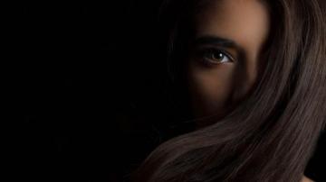 Wallpaper Look Girl Portrait Glamour Mystery Strand