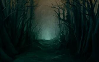 Night Scary Spooky Creepy Glow Cemetery Grave Landscapes Wallpaper