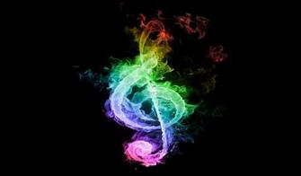 Music Rainbows Notes Treble Clef Rainbow Note Fire HD Wallpaper
