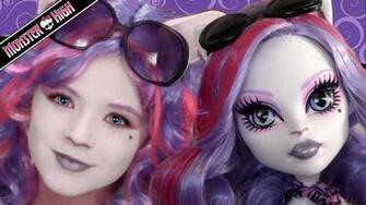 Catrine Demew Monster High Doll Costume Makeup Tutorial For