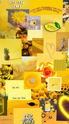 Yellow Aesthetic Wallpaper On