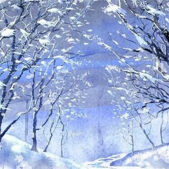 HD Beautiful Winter Woods Background For iPad