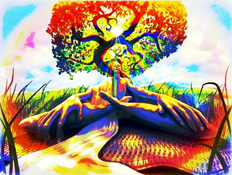 Artistic Psychedelic Wallpaper