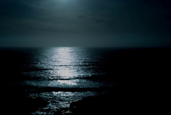 Ocean Night Moonlight And Cloud 4k HD Wallpaper