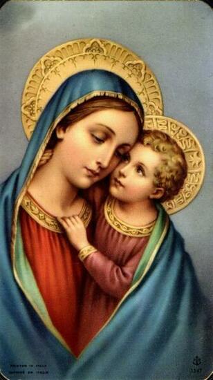Virgin Mary And Baby Jesus Mother