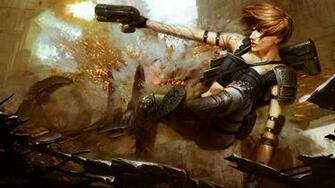 Women Warrior Computer Wallpaper Desktop Background