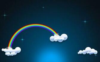 Rainbow In The Clouds Wallpaper