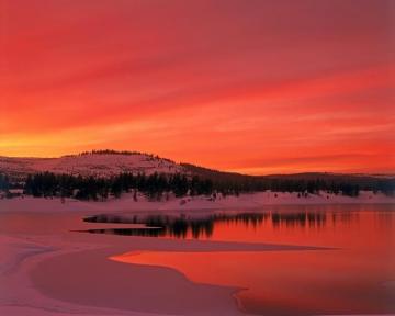 Winter Sunset Wallpaper Desktop Background For