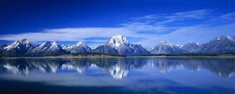 Blue Mountains Dual Monitor Wallpaper HD