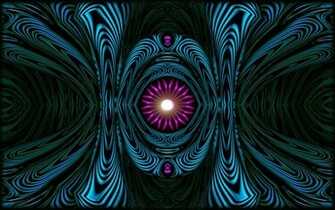 Abstract Blue Pink Fractals Symmetry Kaleidoscope Wallpaper Background