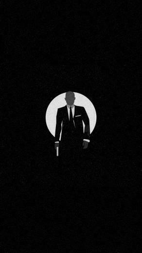 James Bond Silhouette iPhone Wallpaper