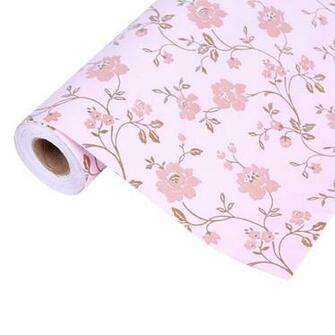 Damara Width Country Style Flowers Removable Stick Wallpaper