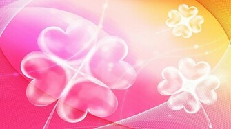 Translucent Clovers Wallpaper