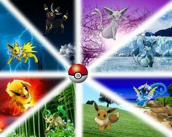 Eevee Evolutions Wallpaper All Eevees