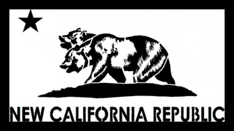 Stencil Of The New California Republic Flag By Deathbysafety On