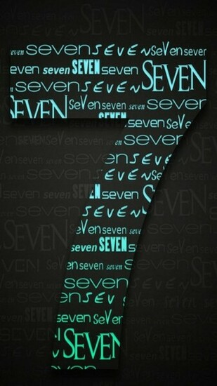 Creative Number Seven iPhone Plus And Wallpaper