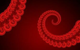 Wallpaper Fractal Red And Black