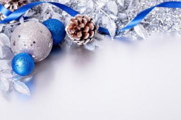Ornament Silver Christmas Desktop Wallpaper 4k HD