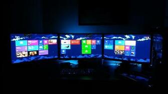 The Pc Squuezed In Behind My Monitors So It S Not Sitting On