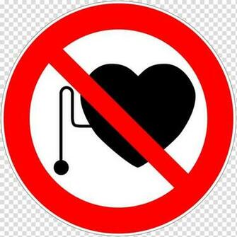 Artificial Cardiac Pacemaker Sign No Symbol Hazard Medical Device