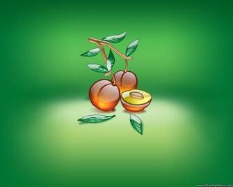 Art Background Peach In Green Background