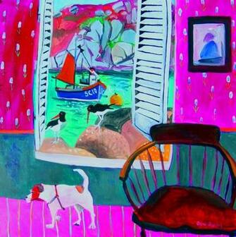 Oystercathers And The Hyacinth Wallpaper Art By Jenny Wheatley