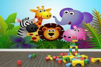 Amazing African Animals Childrens Wallpaper Mural Room