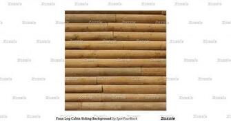 Faux Log Cabin Siding Background Posters