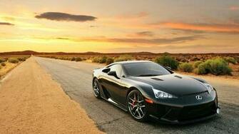 Black Lexus Lfa Desert Road Desktop Pc And Mac Wallpaper