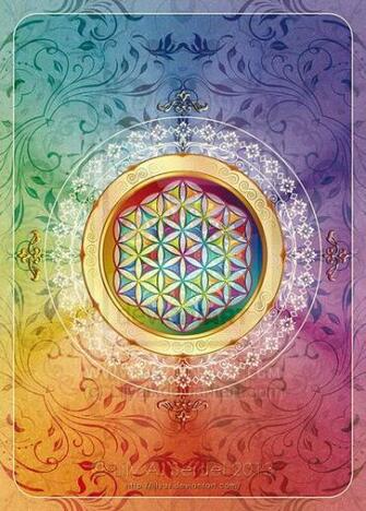 Flower Of Life By Lily A Seidel iPhone Wallpaper