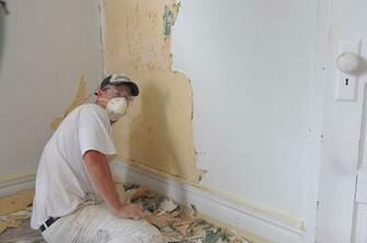 Score The Wallpaper If You Are Not Able To Dry Strip Or Peel
