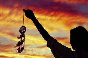 Dream Catcher Sunset Photo Shadow Silohuette