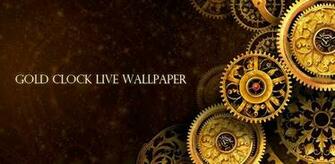 Gold Clock Live Wallpaper For Android