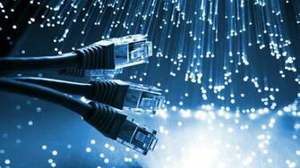 Bokeh Photography Of Three Blue Ethernet Cables HD Wallpaper