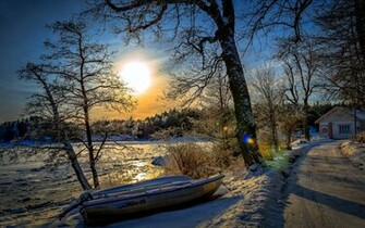 Winter Sun Wallpaper
