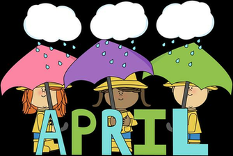 Month Of April Showers Clip Art Image
