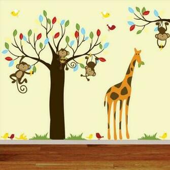 Wallpaper And Wall Stickers For Kids Rooms Africa Themed Decor Ideas