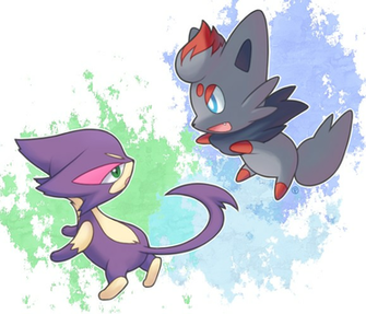 Zorua And Choroneko S Playtime By Drill Tail
