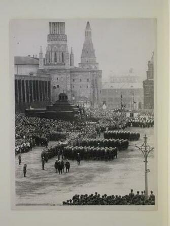 Of A May Day Parade In Red Square With The Second Wooden