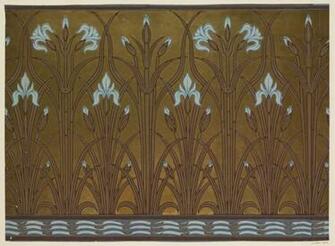 Walter Crane Wallpaper Frieze Arts And Crafts Movement Pinte