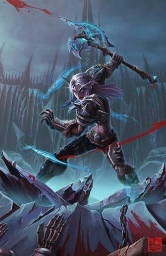 Elysis Blood Elf Death Knight Wallpaper Ash Karath Sefa Ahin